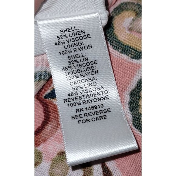 Women's NWT Casa Cabana Lined Linen Blend Shift (Size XL) - Picture 4 of 4